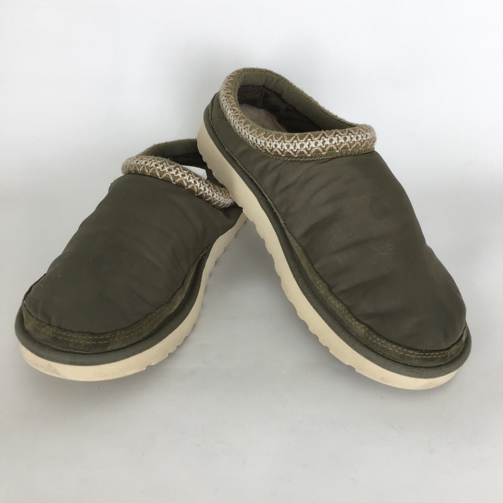 UGG Tasman Military Green Nylon Slipper Shoe Men’s Size 11 - Picture 13 of 13